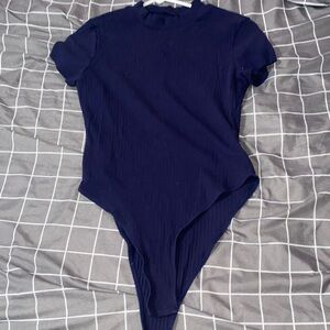 Dark blue “navy” short sleeve body suit